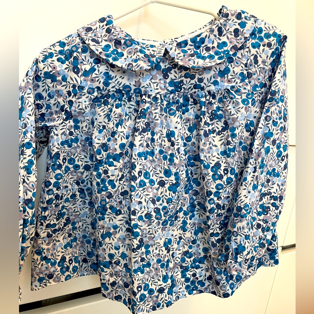 Jacadi liberty print blouse